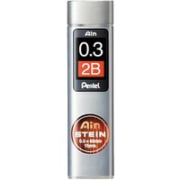 Pentel Ain Stein C273 Fallminen schwarz 2B 0,3 mm, 15 St. von Pentel