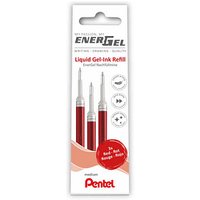 3 Pentel EnerGel Gelschreiberminen rot von Pentel