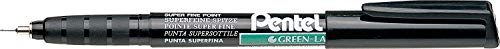 Pentel Permanentmarker, besonders fein, Schwarz, 3 Stück, 1,2 mm breite Spitze, 0,6 mm Strichbreite Pentel Permanentmarker, besonders fein, Schwarz, 3 Stück, 1,2 mm breite Spitze, 0,6 mm Strichbreite von Pentel