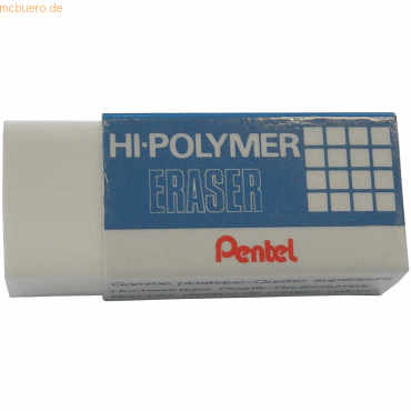 36 x Pentel Radierer Hi-Polymer 65x24,5x12,5mm weiß von Pentel