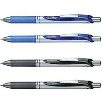 Pentel EnerGel BL77 Gelschreiber schwarz, blau 0,35 mm, Schreibfarbe: farbsortiert, 4 St. von Pentel
