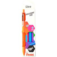 Pentel Kugelschreiber iZee BX470 farbsortiert Schreibfarbe farbsortiert, 4 St. von Pentel