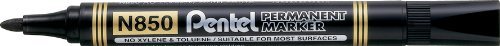 4 x Pentel N850 schwarz Knopf Spitze permanent marker stifte. m Knopf tip.n850-a von Pentel