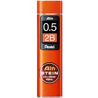 Pentel Ain Stein C275 Feinminen-Bleistiftminen schwarz 2B 0,5 mm, 40 St. Pentel Ain Stein C275 Feinminen-Bleistiftminen schwarz 2B 0,5 mm, 40 St. von Pentel