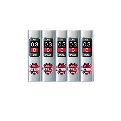 PENTEL AIN STEIN C273 Härtegrad B, 15 Minen, 0,3 mm, 5 Stück PENTEL AIN STEIN C273 Härtegrad B, 15 Minen, 0,3 mm, 5 Stück von Pentel