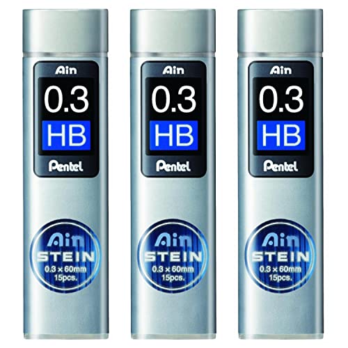 PENTEL AIN STEIN C273 Härtegrad HB, 15 Minen, 0,3 mm, 3 Stück PENTEL AIN STEIN C273 Härtegrad HB, 15 Minen, 0,3 mm, 3 Stück von Pentel