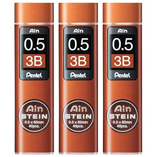 PENTEL AIN STEIN C275 40 Minen, 0,5 mm, Härtegrad 3B, 3 Stück PENTEL AIN STEIN C275 40 Minen, 0,5 mm, Härtegrad 3B, 3 Stück von Pentel