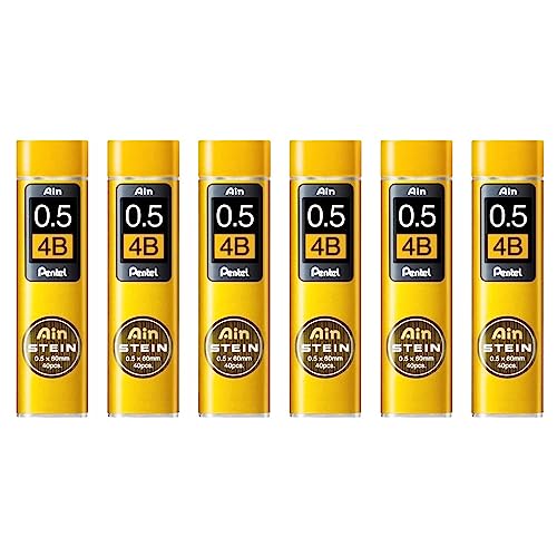 PENTEL AIN STEIN C275 40 Minen, 0,5 mm, Härtegrad 4B, 6 Stück PENTEL AIN STEIN C275 40 Minen, 0,5 mm, Härtegrad 4B, 6 Stück von Pentel