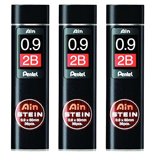PENTEL AIN STEIN C279 Härtegrad 2B, 36 Minen, 0,9 mm, 3 Stück PENTEL AIN STEIN C279 Härtegrad 2B, 36 Minen, 0,9 mm, 3 Stück von Pentel