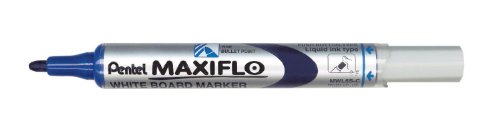 Pentel Maxiflo MWL5S Whiteboard-Marker, feine Spitze, Blau, 3 Stück von Pentel