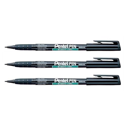PENTEL PENTEL PEN Permanentmarker, feine Spitze, Schwarz, 3 Stück PENTEL PENTEL PEN Permanentmarker, feine Spitze, Schwarz, 3 Stück von Pentel