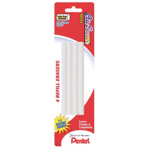 Pentel Nachfüllradierer für klischen Radiergummi, 4 Stück (ZERBP4-K6) von Pentel