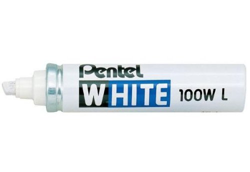 Pentel 3 Stück Permanent-Marker, X100WL, Keilspitze, 3-6 mm, Weiß Pentel 3 Stück Permanent-Marker, X100WL, Keilspitze, 3-6 mm, Weiß von Pentel