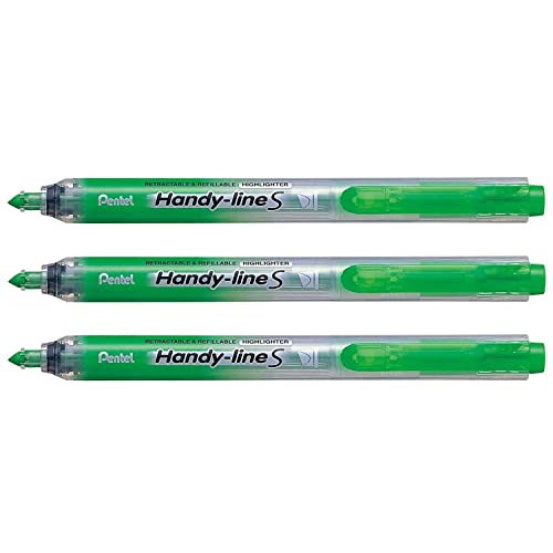 Pentel 3ÂStück handy-lines S Textmarker einziehbar/wiederaufladbar hellgrün Pentel 3ÂStück handy-lines S Textmarker einziehbar/wiederaufladbar hellgrün von Pentel