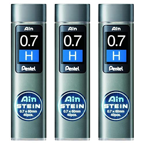 Pentel Ain C277-H Druckbleistiftmine, 0,7 mm, Höhe: 40 Minen, 3 Stück Pentel Ain C277-H Druckbleistiftmine, 0,7 mm, Höhe: 40 Minen, 3 Stück von Pentel