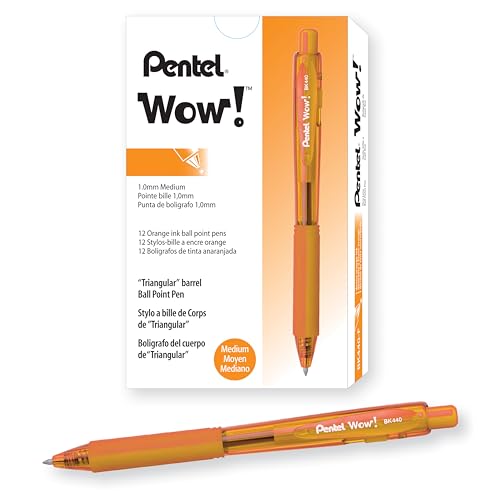 Pentel BK440-F Kugelschreiber mit Druckmechanik und ergonomischer Dreiecksgriffzone, orange Pentel BK440-F Kugelschreiber mit Druckmechanik und ergonomischer Dreiecksgriffzone, orange von Pentel