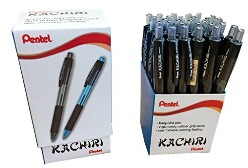 Pentel BK457/30-C Kugelschreiber"Kachiri" mit Druckmechanik 30er Box blau von Pentel