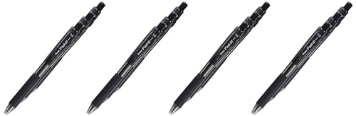 Pentel BX440-A Kugelschreiber mit Druckmechanik, 12 Stück, Schwarz, 0.5 mm von Pentel