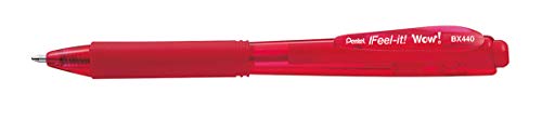 Pentel BX440-B Kugelschreiber mit Druckmechanik Rot, 0.5 mm von Pentel