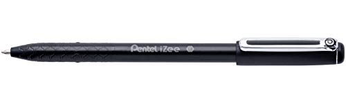 Pentel BX460-A Kugelschreiber IZee, Modell mit Kappe, Metallclip, 0, 5 mm Strichstärke, 12 Stück, Schwarz Pentel BX460-A Kugelschreiber IZee, Modell mit Kappe, Metallclip, 0, 5 mm Strichstärke, 12 Stück, Schwarz von Pentel