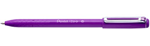 Pentel BX460-V Kugelschreiber IZee, Modell mit Kappe, Metallclip, 0, 5 mm Strichstärke, 12 Stück, Violett von Pentel
