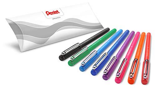Pentel BX460 iZee Kugelschreiber 8 Farben Set, farblich sortiert, Gehäusefarbe entspricht Schreibfarbe, Kappe mit Metallclip, Strichstärke 0,5 mm = Kugeldurchmesser 1,0 mm Pentel BX460 iZee Kugelschreiber 8 Farben Set, farblich sortiert, Gehäusefarbe entspricht Schreibfarbe, Kappe mit Metallclip, Strichstärke 0,5 mm = Kugeldurchmesser 1,0 mm von Pentel