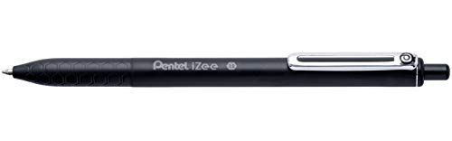 Pentel BX470-A Kugelschreiber IZee, Druckmechanik, Metallclip, 0, 5 mm Strichstärke, 12 Stück, Schwarz Pentel BX470-A Kugelschreiber IZee, Druckmechanik, Metallclip, 0, 5 mm Strichstärke, 12 Stück, Schwarz von Pentel