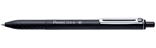 Pentel BX470-A Kugelschreiber iZee, Druckmechanik, Metallclip, 0,5 mm Strichstärke, 1 Stück, schwarz Pentel BX470-A Kugelschreiber iZee, Druckmechanik, Metallclip, 0,5 mm Strichstärke, 1 Stück, schwarz von Pentel