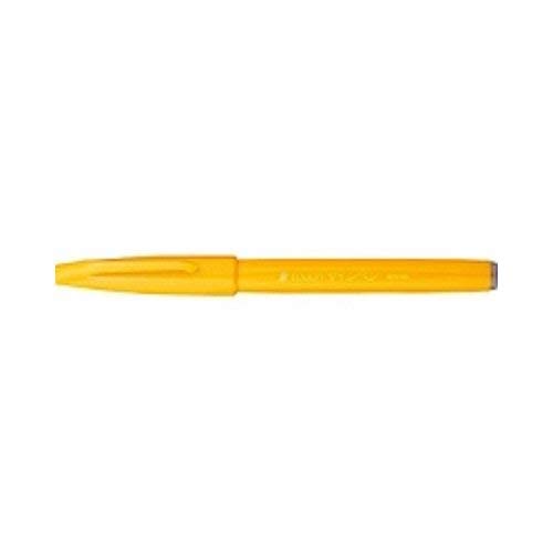 Pentel Brush Touch Sign Stift, fein, Gelb, 3 Stück von Pentel