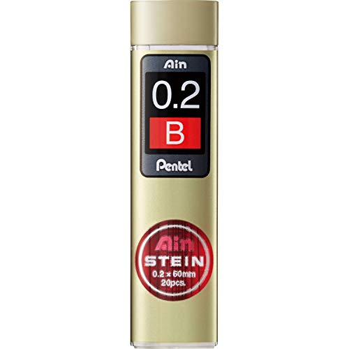 Pentel C272W-B "AIN STEIN" Feinmine für Druckbleistift, 20 Feinminen von Pentel