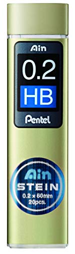 Pentel C272W-HB "AIN STEIN" Feinmine für Druckbleistift, 20 Feinminen von Pentel