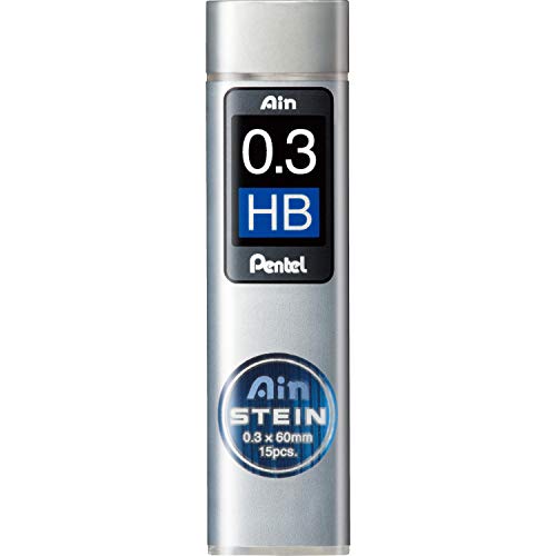 Pentel C273-HBO AIN STEIN Feinmine, 0.3 mm, Härtegrad HB oder 15 Minen von Pentel