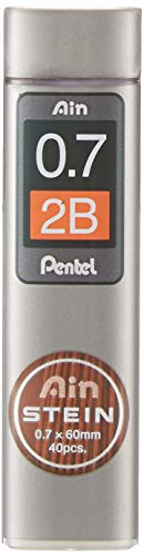 Pentel C277-2BO AIN STEIN Feinmine, 0.7 mm, Härtegrad 2B oder 40 Minen von Pentel