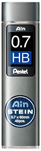 Pentel C277-HBO AIN STEIN Feinmine, 0.7 mm, Härtegrad HB oder 40 Minen von Pentel