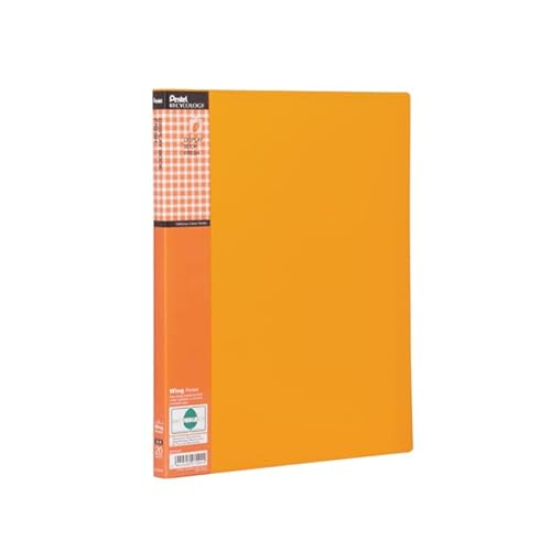 Pentel DCF542F Recycology Präsentationsmappe Fresh aus 50% recyceltem PP, A4, 20 Taschen, orange von Pentel