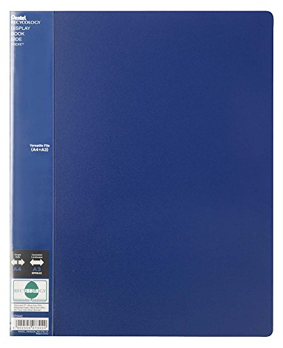 Pentel DCF644C Präsentationsmappe für Format A3/A4, 40 Taschen, blau von Pentel
