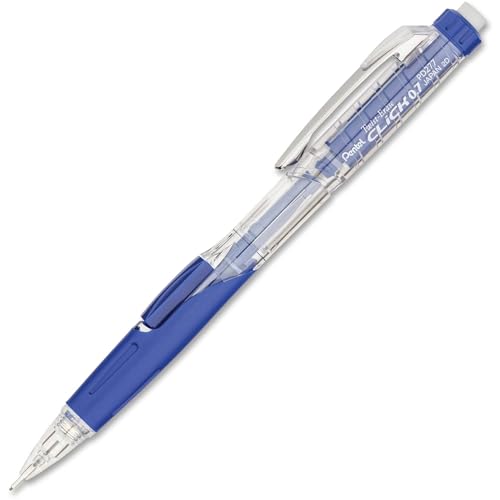 Pentel Druckbleistift, nachfüllbare Mine/Radiergummi, 0,7 mm, blau (PENPD277TC) von Pentel