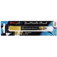 Pentel Dual Metallic Brush XGFH-DXX Brush-Pen gold, 1 St. Pentel Dual Metallic Brush XGFH-DXX Brush-Pen gold, 1 St. von Pentel