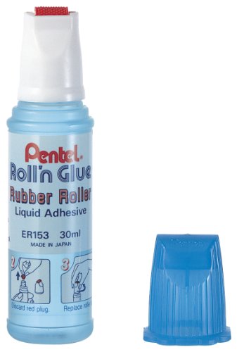 Pentel ER153-SG Rollkleber Roll'n Glue ER153-GS, Inhalt: 30 ml von Pentel