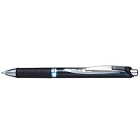 Pentel ENERGEL BLP77 Gelschreiber schwarz/silber 0,35 mm, Schreibfarbe: blau, 1 St. von Pentel