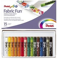 Pentel Fabric Fun  Stoffmalkreide farbsortiert 15 St. von Pentel