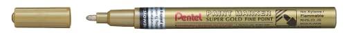 Pentel MSP10-X Paint Marker, Lackmarker - gold, 1,5 mm Strich, VE=12 Stück von Pentel