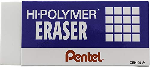 Pentel Hi-Polymer Radiergummi, Super XL, Weiß von Pentel