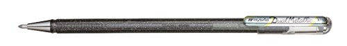 Pentel K110-DZX Dual Metallic Hybrid Dual Metallic Gelroller, Glitzer Gel, 1 Stück, silber 2 verschiedene Farb-Effekte auf hellem/dunklem Papier silber+metallic silber Pentel K110-DZX Dual Metallic Hybrid Dual Metallic Gelroller, Glitzer Gel, 1 Stück, silber 2 verschiedene Farb-Effekte auf hellem/dunklem Papier silber+metallic silber von Pentel