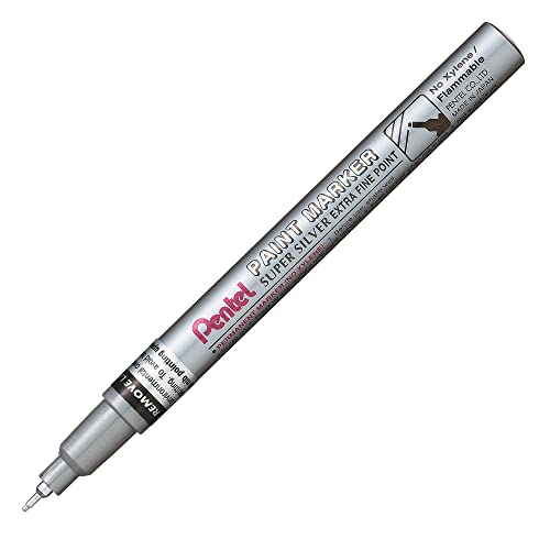 Pentel MFP10-Z Farbmarker – Marker (Silber, Silber) von Pentel