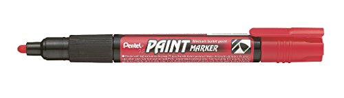 Pentel MMP20-BO Permanent-Marker 2,0 mm Rundspitze Lackmarker, 1 Stück, rot Pentel MMP20-BO Permanent-Marker 2,0 mm Rundspitze Lackmarker, 1 Stück, rot von Pentel