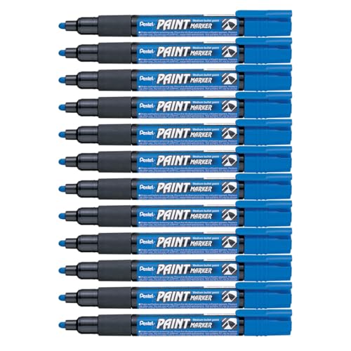 Pentel MMP20-CO Permanent-Marker 2,0 mm Rundspitze Lackmarker, 12 Stück, blau Pentel MMP20-CO Permanent-Marker 2,0 mm Rundspitze Lackmarker, 12 Stück, blau von Pentel