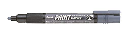 Pentel MMP20-NO Permanent-Marker 2,0 mm Rundspitze Lackmarker, 1 Stück, grau von Pentel