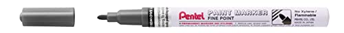 Pentel MSP10-MA Paint Marker, Lackmarker mit ausdrucksstarker Effektinte - metallic-schwarz, pearl-black, 1,5 mm Strich, 1 Stück Pentel MSP10-MA Paint Marker, Lackmarker mit ausdrucksstarker Effektinte - metallic-schwarz, pearl-black, 1,5 mm Strich, 1 Stück von Pentel