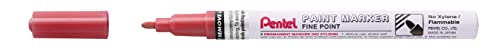 Pentel MSP10-MB Paint Marker, Lackmarker mit ausdrucksstarker Effektinte - metallic-rot, pearl-red, 1,5 mm Strich, 1 Stück von Pentel